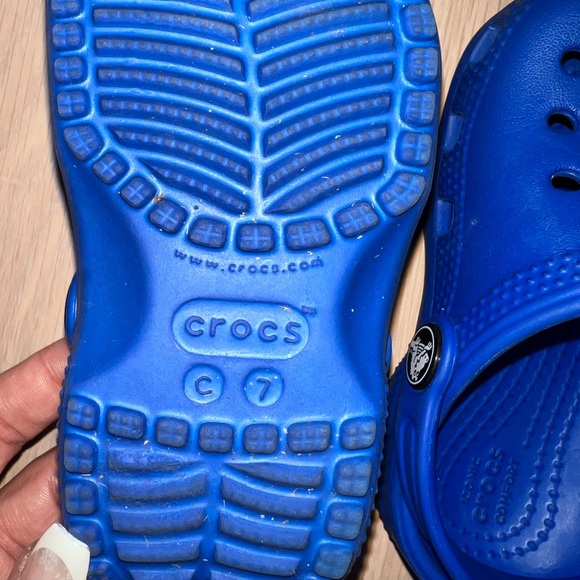 Crocs Kids Blue Clogs - Picture 2 of 2